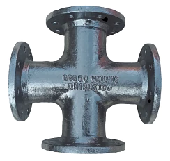 Крестовина чугунная фланцевая DN 50х50