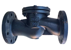 Клапан чугунный обратный подъёмный фланцевый 16ч6п Ру-16 DN 20
