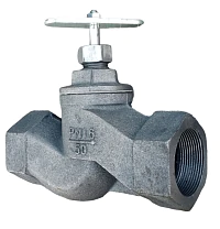 Вентиль запорный чугунный муфтовый 15кч18п DN 50