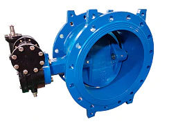 Затвор поворотный дисковый с двойным эксцентриситетом (чугунный) DN 300