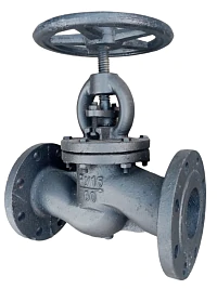 Вентиль запорный чугунный фланцевый 15кч14п DN 65
